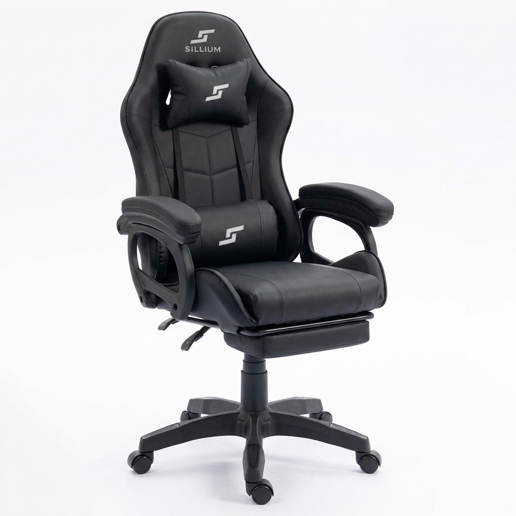 SILLA GAMER RECLINABLE NEGRO SILLIUM - 3