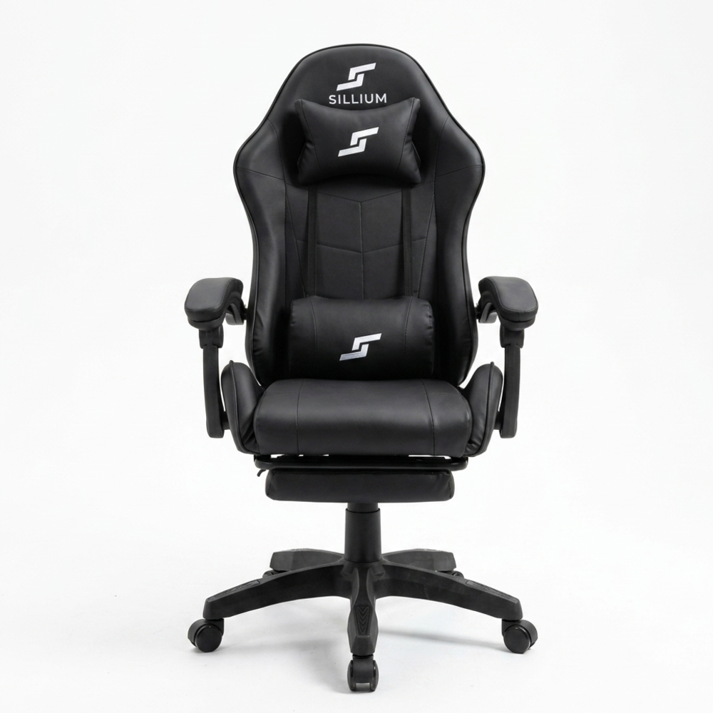 SILLA GAMER RECLINABLE NEGRO SILLIUM - 4