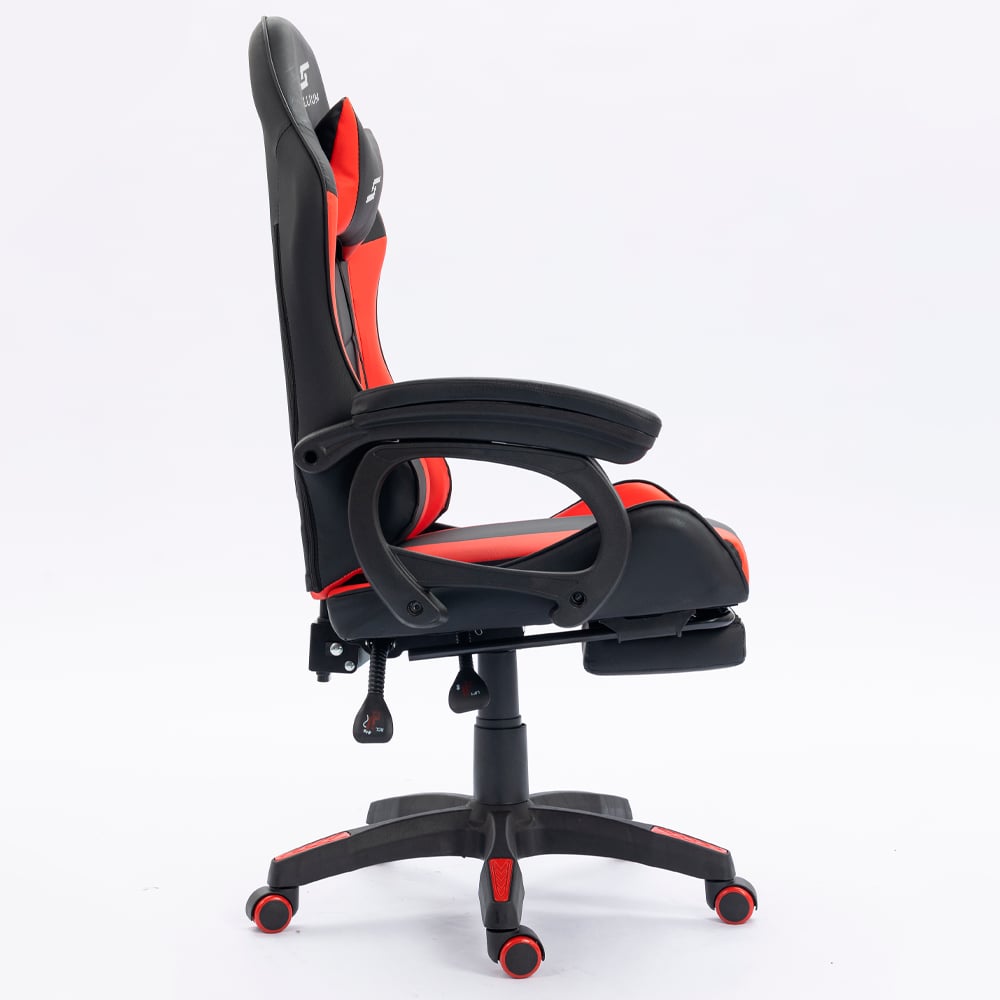 SILLA GAMER RECLINABLE SILLIUM ROJO - 4