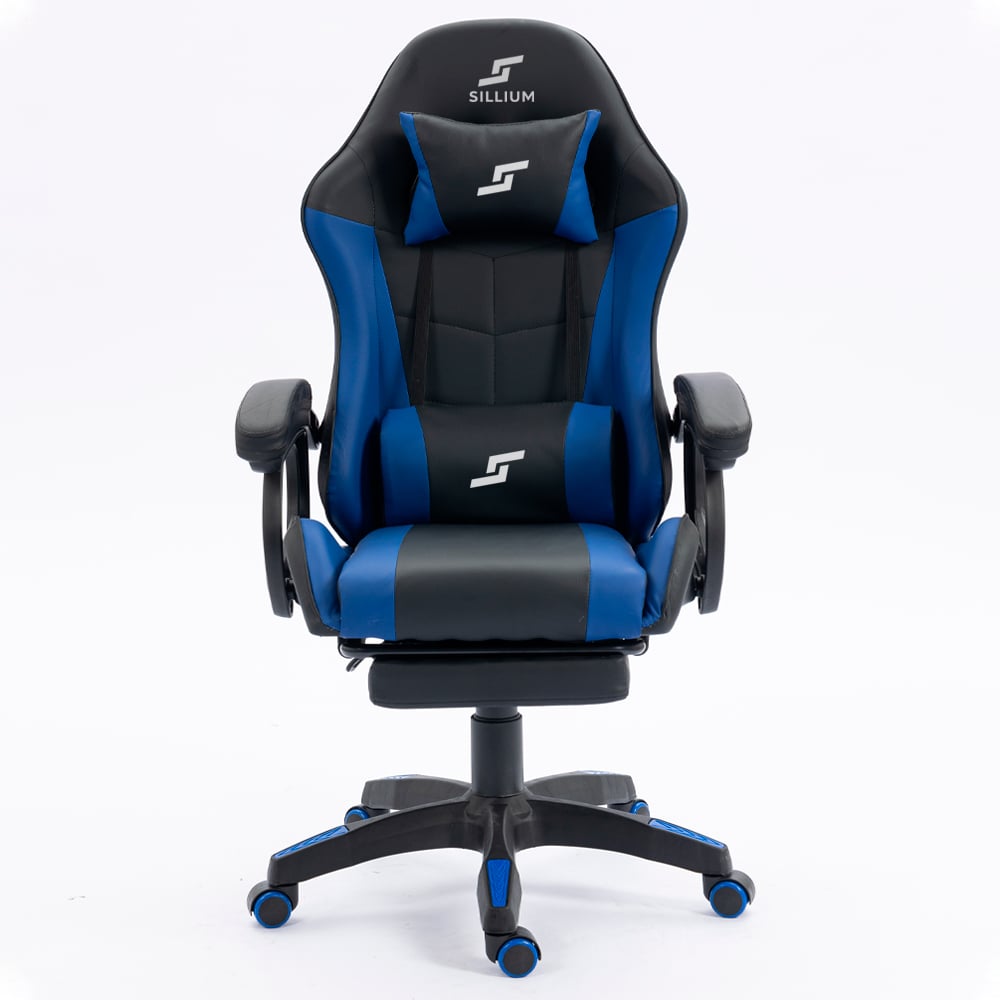 SILLA GAMER RECLINABLE SILLIUM AZUL - 3