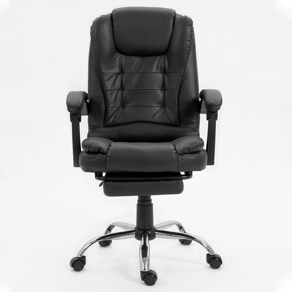 SILLA DE OFICINA GERENCIAL CON MASAJEADOR LUMBAR SILLIUM NEGRO - 3