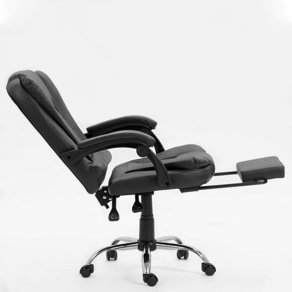 SILLA DE OFICINA GERENCIAL CON MASAJEADOR LUMBAR SILLIUM NEGRO - 6