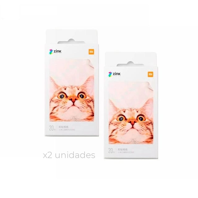 PACK X2 PAPEL PARA MI PORTABLE PHOTO PRINTER 20 HOJAS - 1