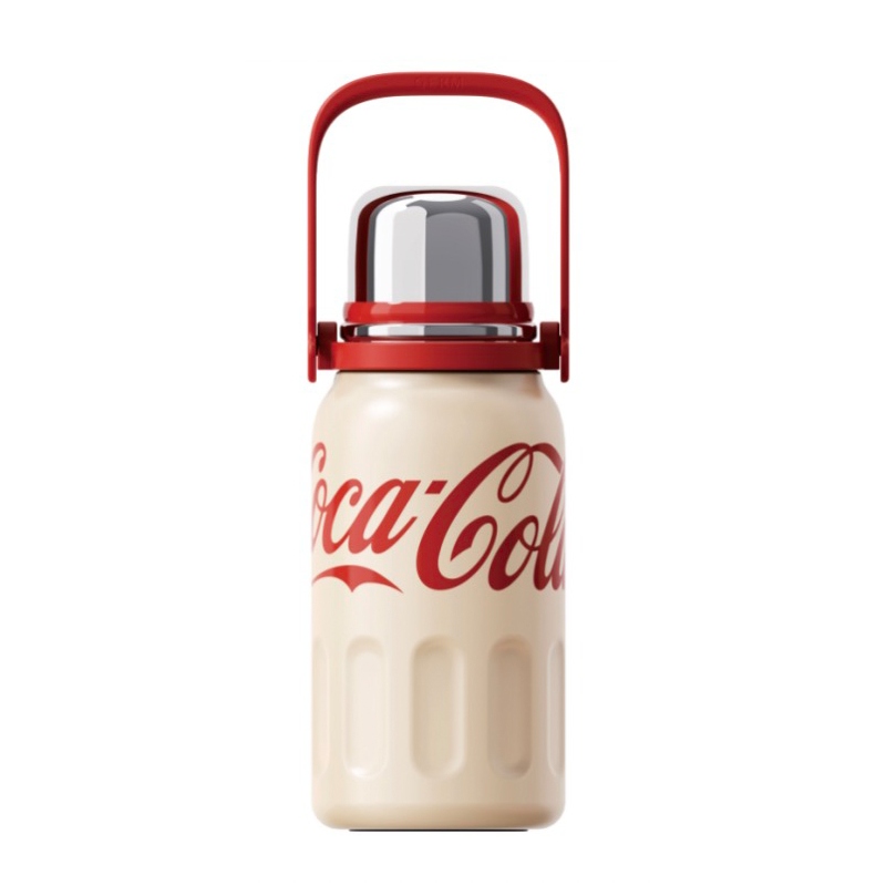 TERMO DEPORTIVO CON ASA COCA-COLA | 800ML BEIGE - 1