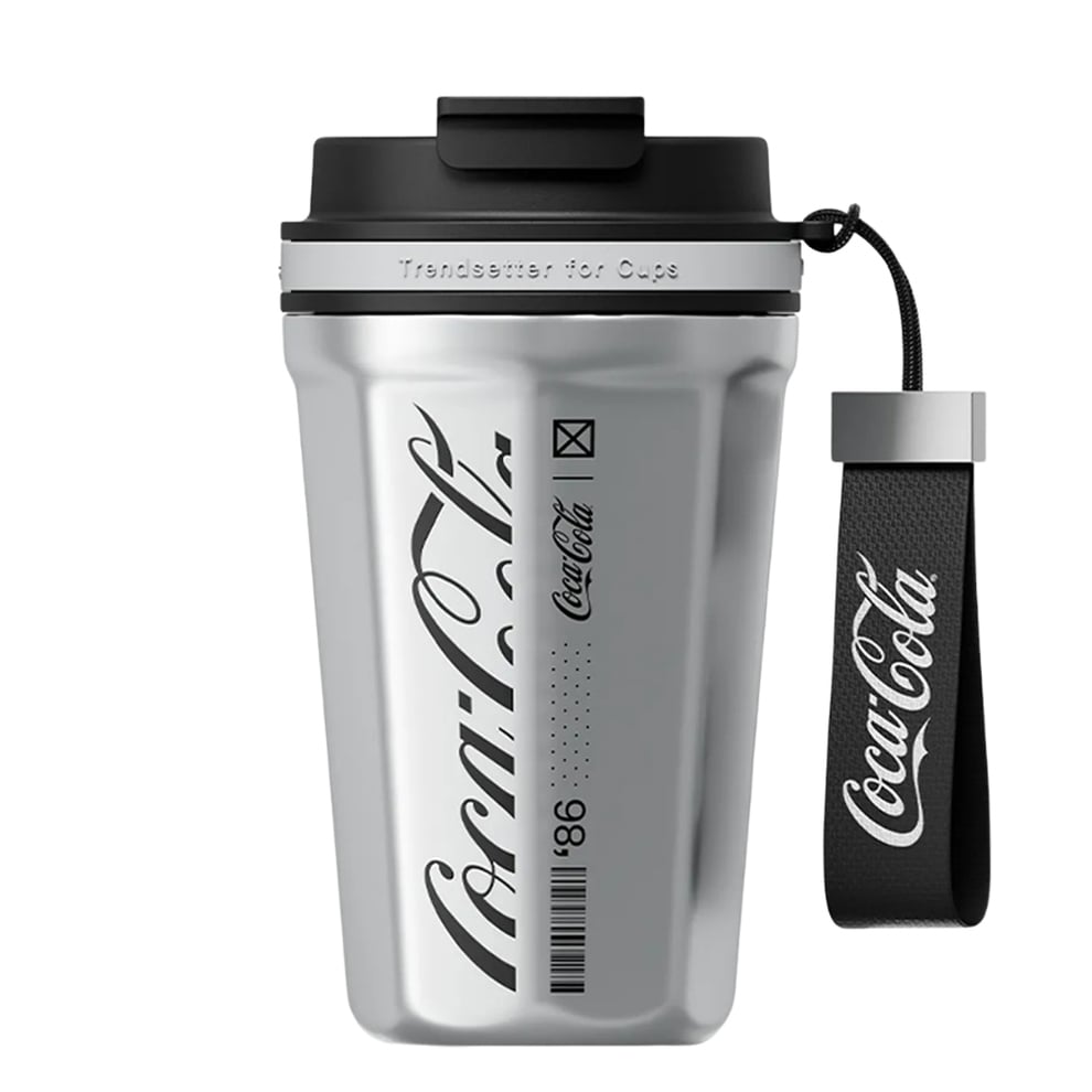 MUG TÉRMICO OCTAGON PRO COCA-COLA | 550ML / 18.6OZ PLATEADO - 1