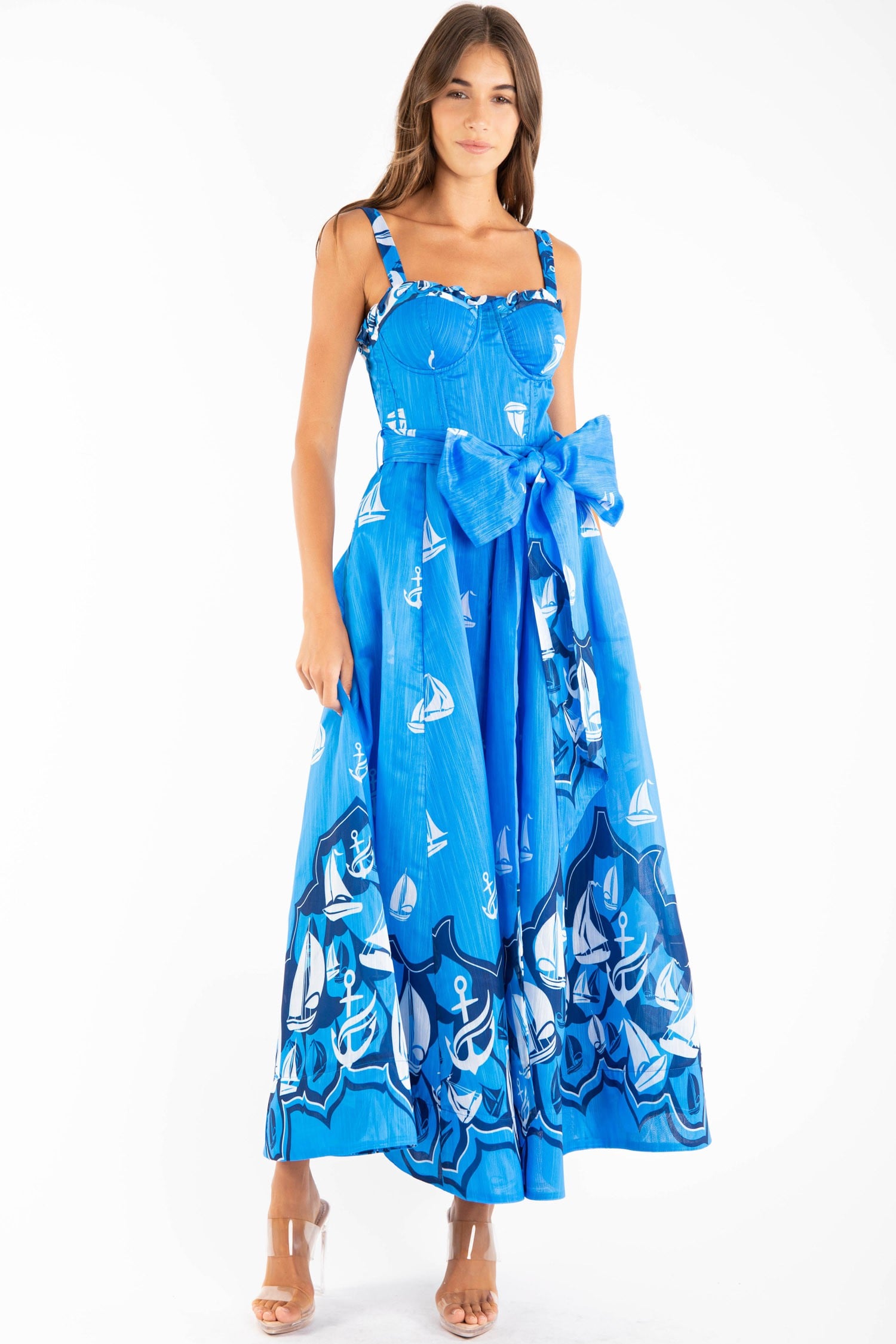 VESTIDO LARGO MIDI MUJER SARAH - 1