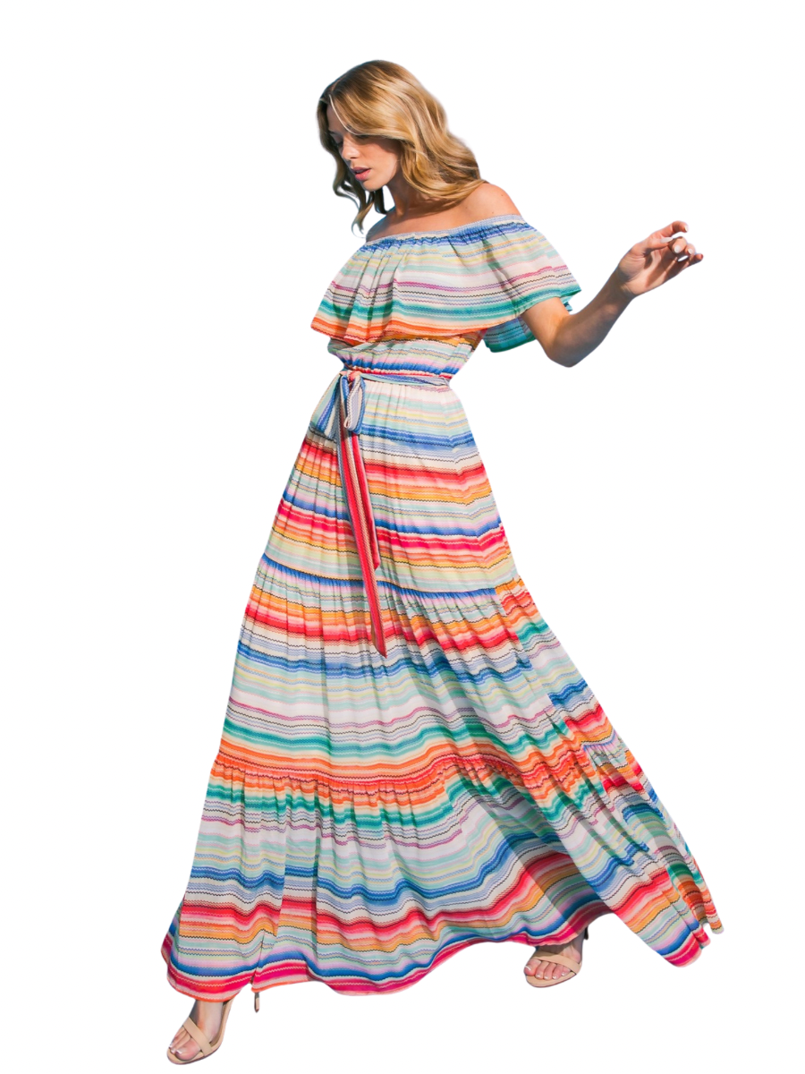 VESTIDO LARGO MAXI MUJER AMPARO - 1