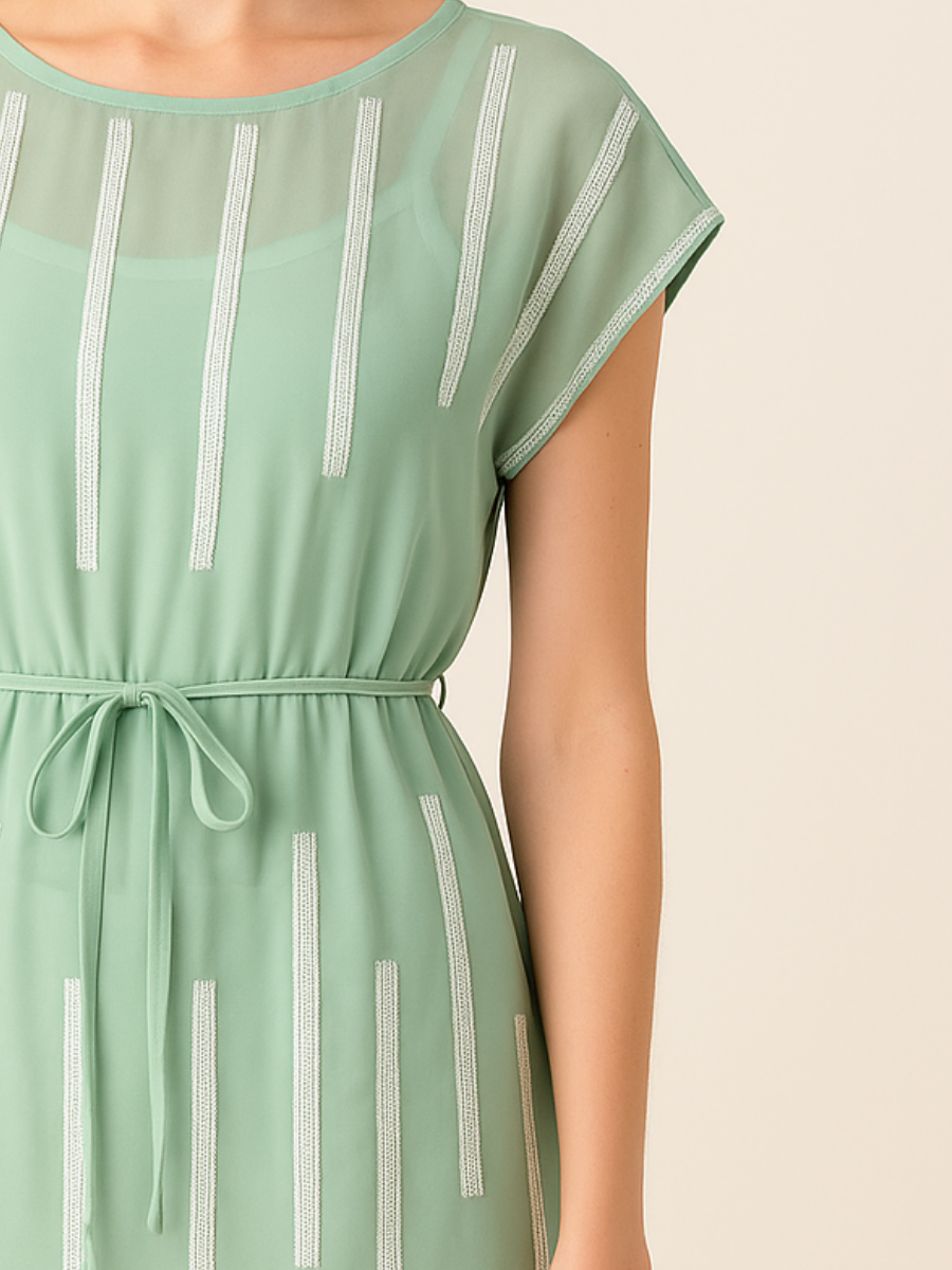 VESTIDO/BLUSA DE GASA CON LENTEJUELAS - 2