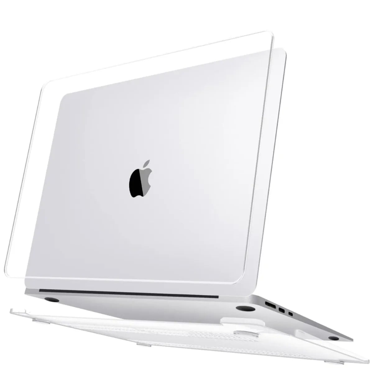 FUNDA CASE PARA MACBOOK AIR 13.6 ' M5 A3449 / M4 A3240/ M3 A3113 / M2 A2681 - TRANSPARENTE - 1