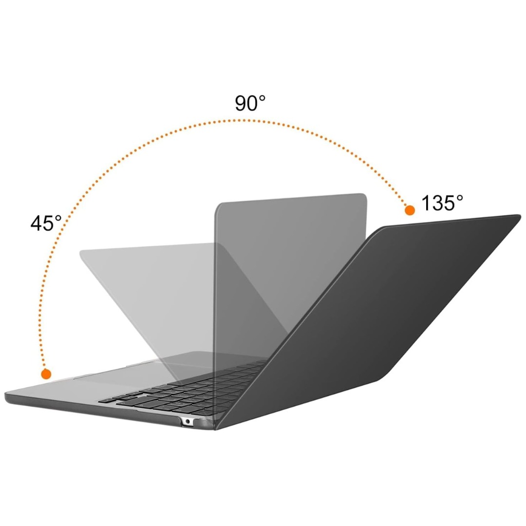 FUNDA CASE PARA MACBOOK AIR 13.6 ' M5 A3449 / M4 A3240/ M3 A3113 / M2 A2681 - NEGRO - 2