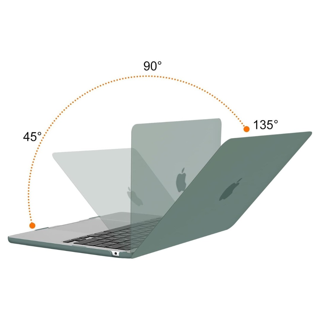 FUNDA CASE PARA MACBOOK AIR 13.6 ' M5 A3449 / M4 A3240/ M3 A3113 / M2 A2681 - VERDE - 2
