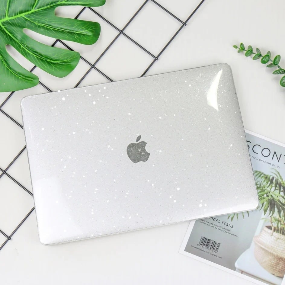 FUNDA PROTECTOR TRANSPARENTE ESCARCHADO PARA MACBOOK PRO M1 -M2 13.3 ' - 3