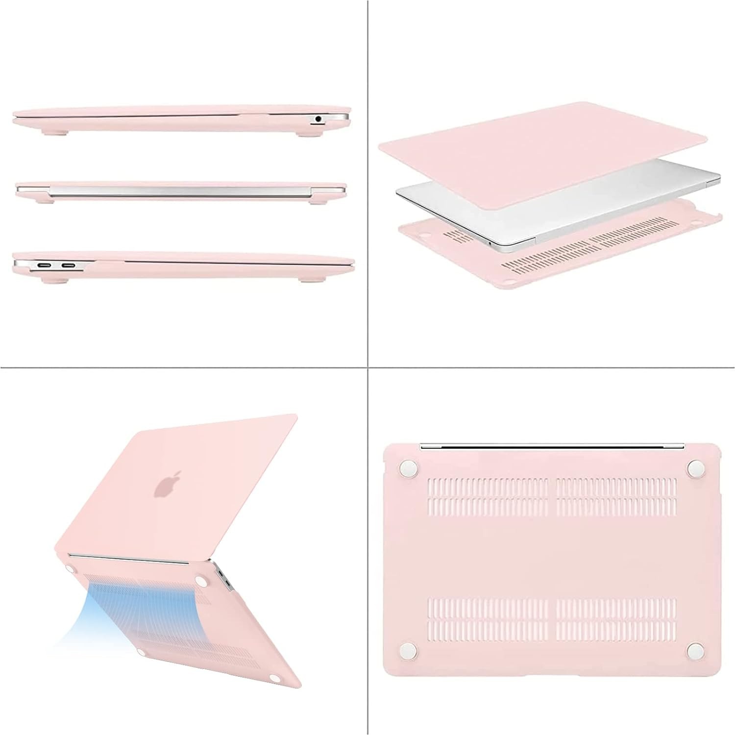 FUNDA CASE PROTECTOR PARA MACBOOK PRO M1 - M2 13.3 ' - ROSADO - 2