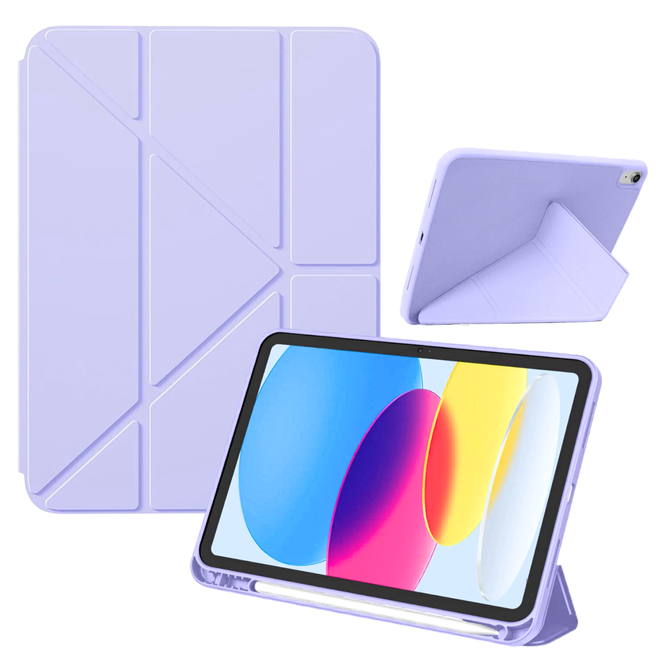 FUNDA SMART CASE PLEGABLE PARA IPAD A16 11TH / IPAD 10TH - LILA - 1