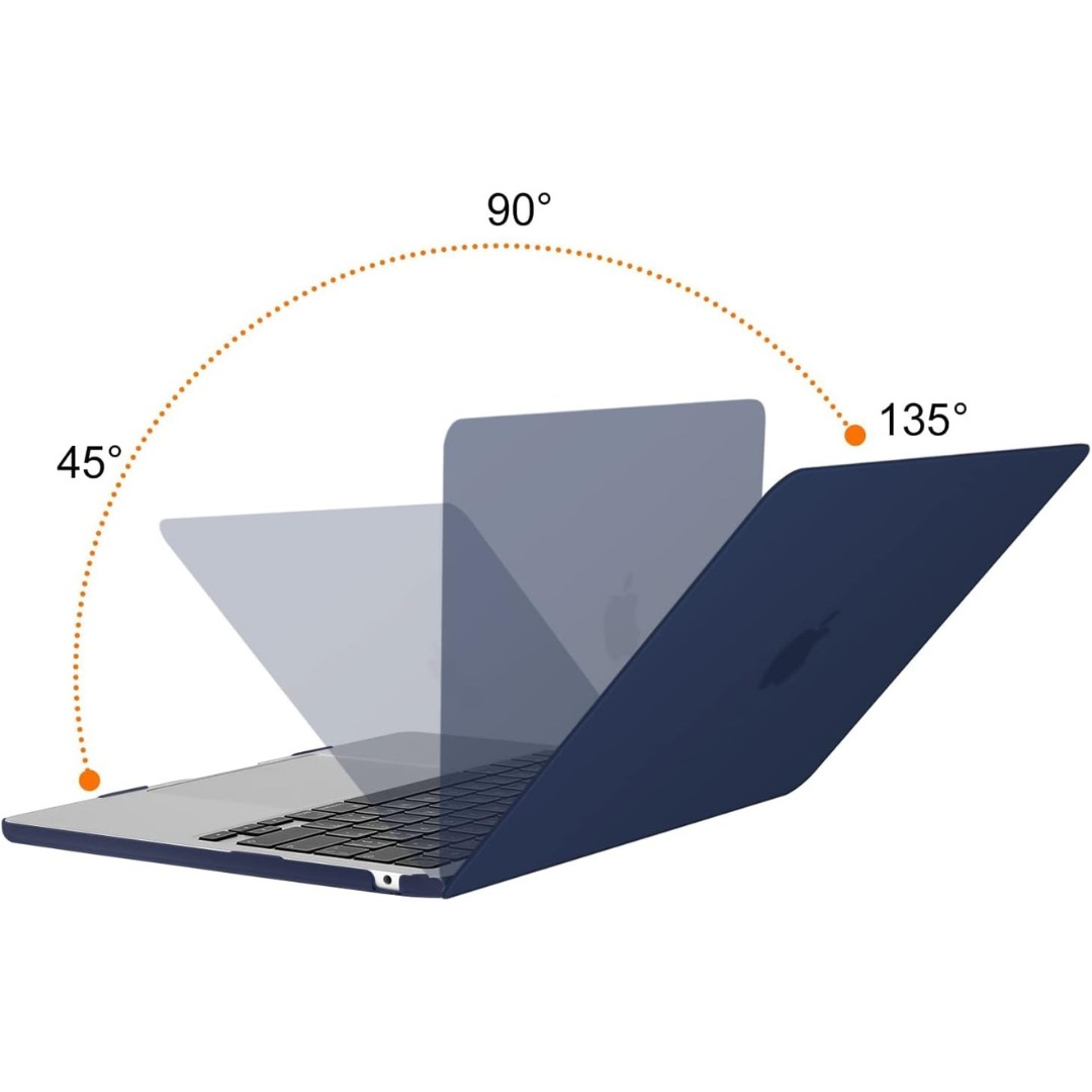 FUNDA CASE PARA MACBOOK AIR 13.6 ' M5 A3449 / M4 A3240/ M3 A3113 / M2 A2681 - AZUL OSCURO - 2
