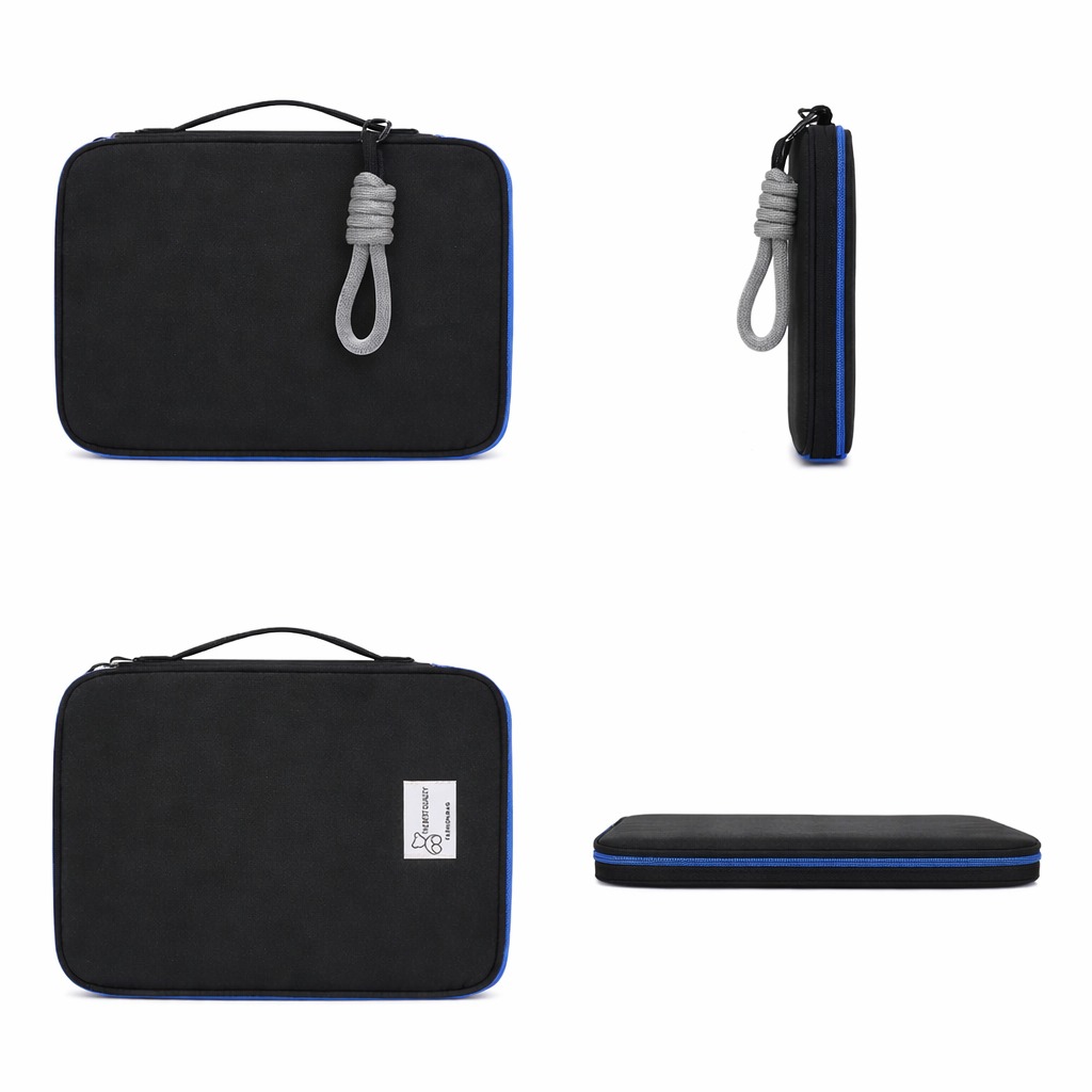 FUNDA ORGANIZADORA CORREA PARA TABLET / IPAD Y ACCESORIOS 11 PULGADAS - NEGRO - 2