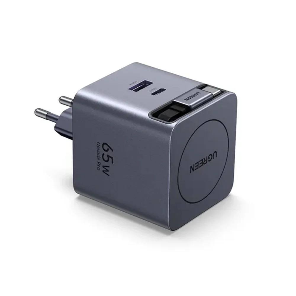 UGREEN NEXODE PRO CARGADOR GAN 65W USB C CABLE RETRACTIL CARGA RAPIDA X615 65824 - 2