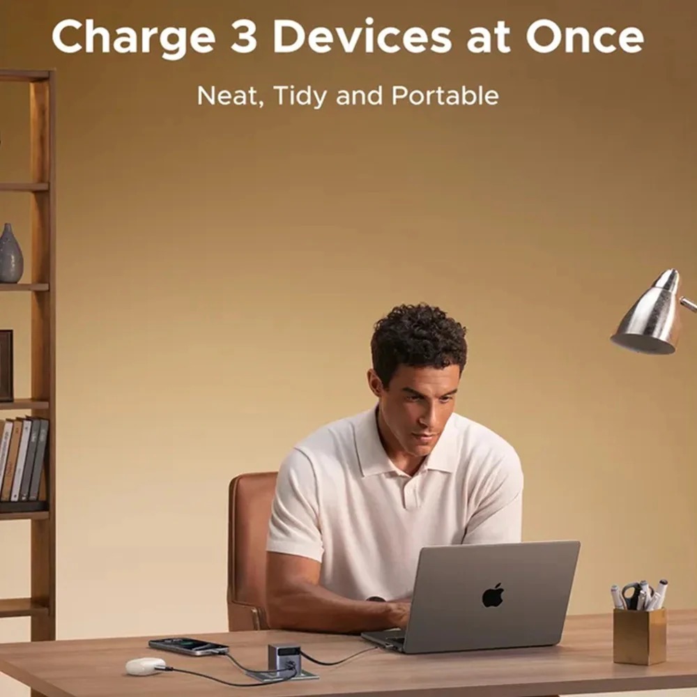 UGREEN NEXODE PRO CARGADOR GAN 65W USB C CABLE RETRACTIL CARGA RAPIDA X615 65824 - 5
