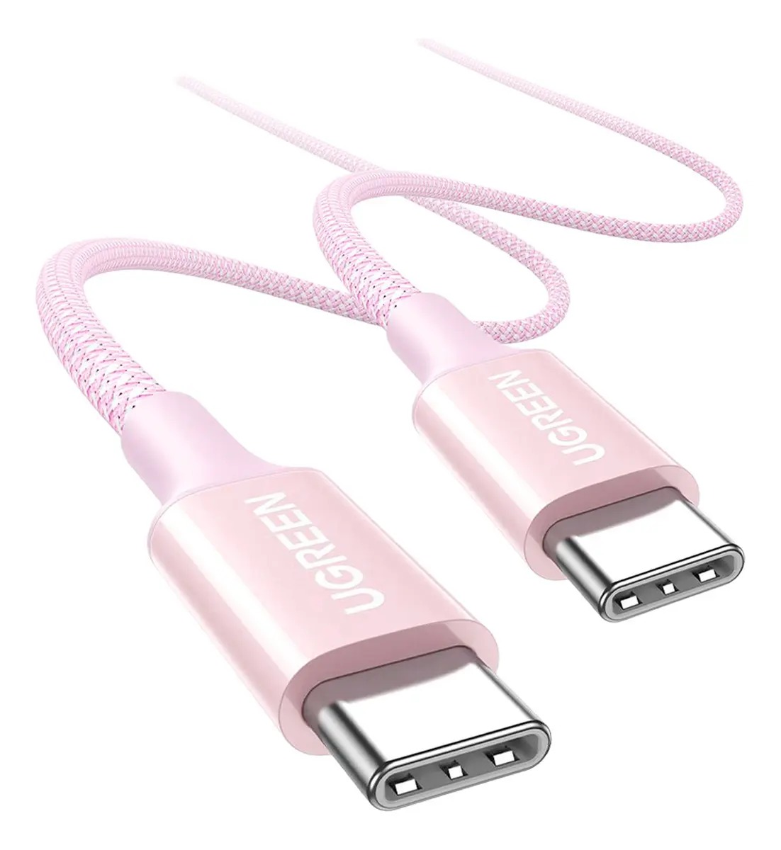 UGREEN CABLE CARGA RÁPIDA 2M USB C A USB C 100W L502 65252 ROSADO - 1