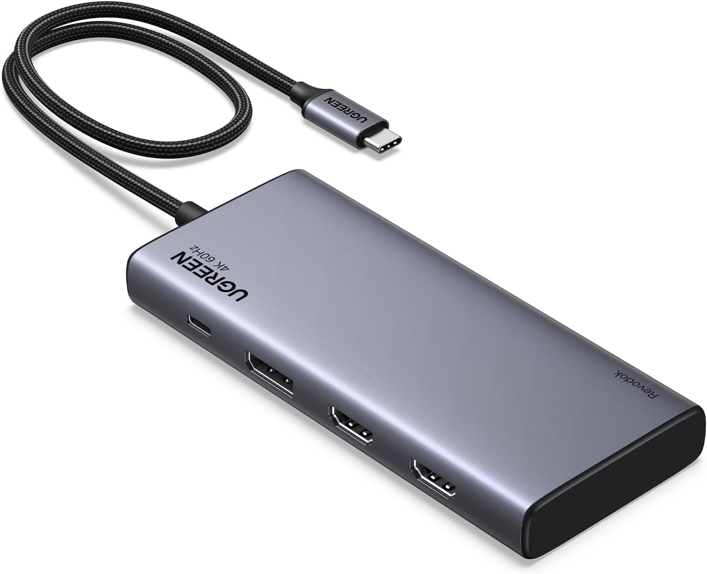 UGREEN REVODOK PRO HUB TIPO C 8 EN 1 HDMI DISPLAYPORT 4K 60HZ CM639 / 35625 - 1