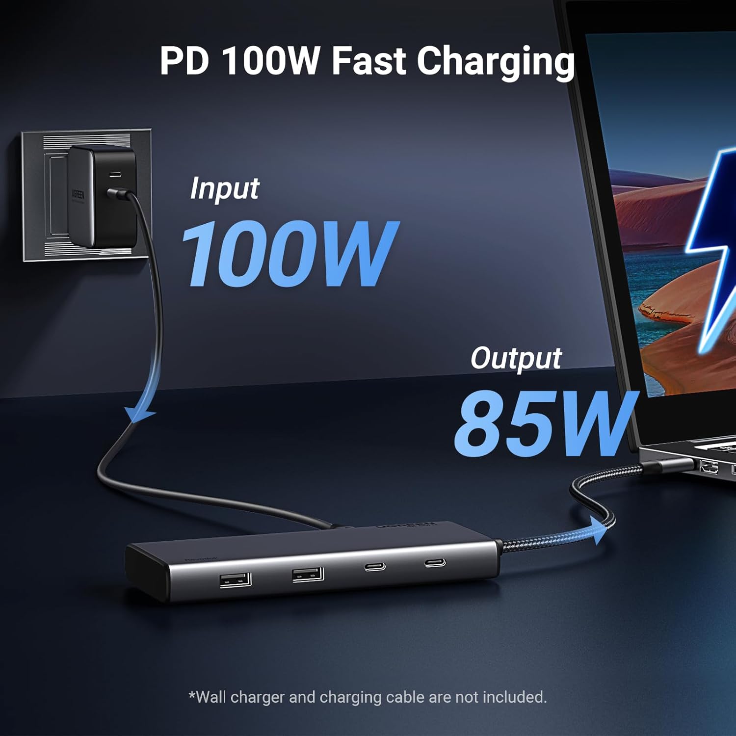 UGREEN REVODOK PRO HUB TIPO C 8 EN 1 HDMI DISPLAYPORT 4K 60HZ CM639 / 35625 - 3