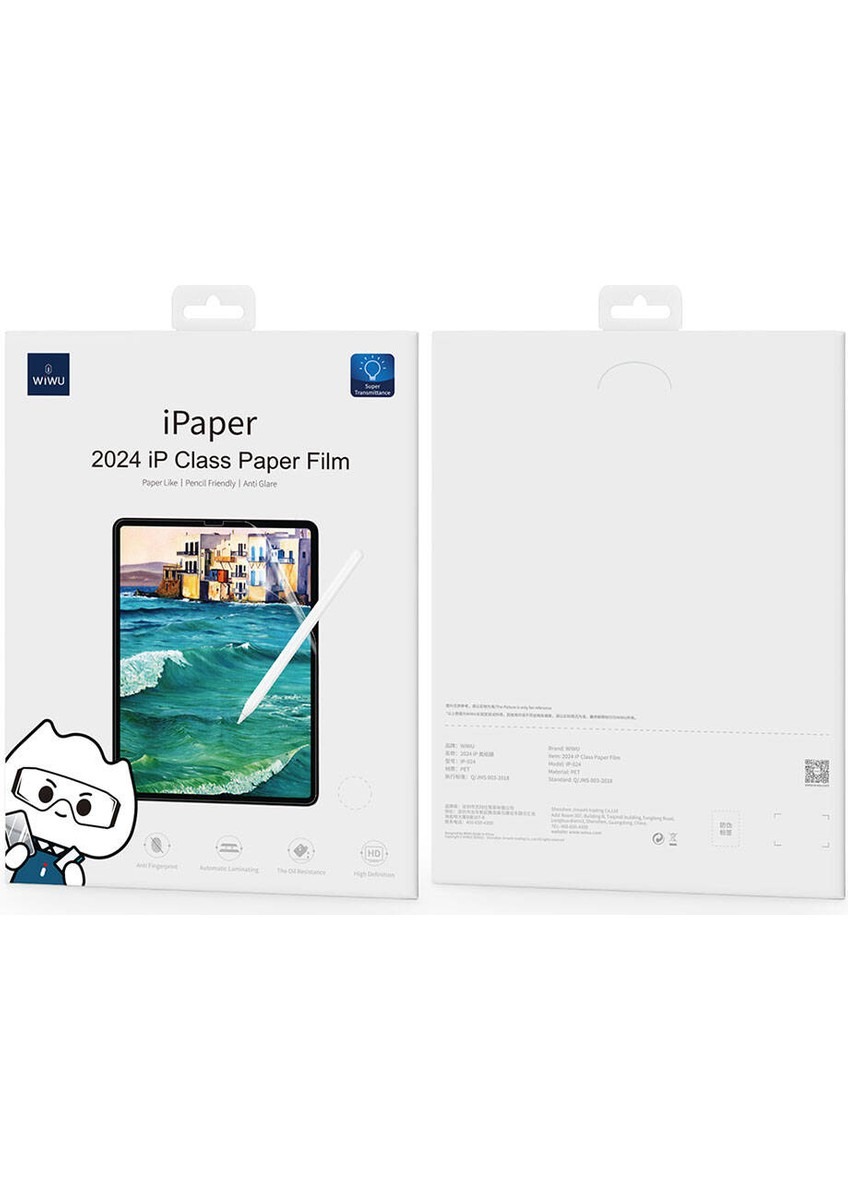 WIWU PROTECTOR DE PANTALLA TEXTURA PAPEL PARA IPAD A16 11TH  IPAD10TH GEN. - 1