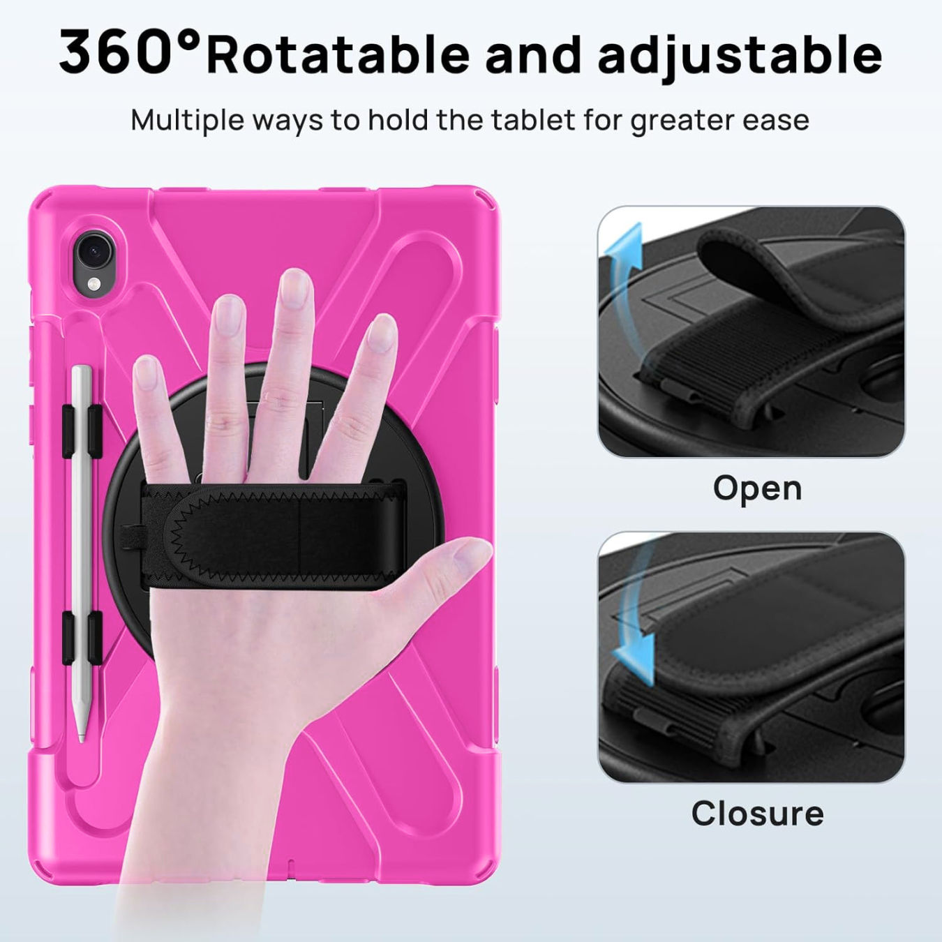 FUNDA ANTIGOLPE ARMOR CORREA 360° PARA SAMSUNG TAB S11 - FUCSIA - 3