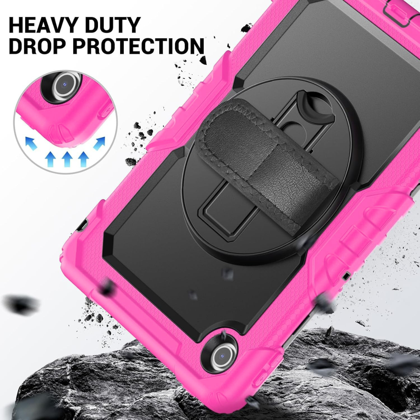 FUNDA ANTIGOLPE ARMOR CORREA 360° PARA LENOVO TAB 10. 1' TB-311 FUCSIA - 4