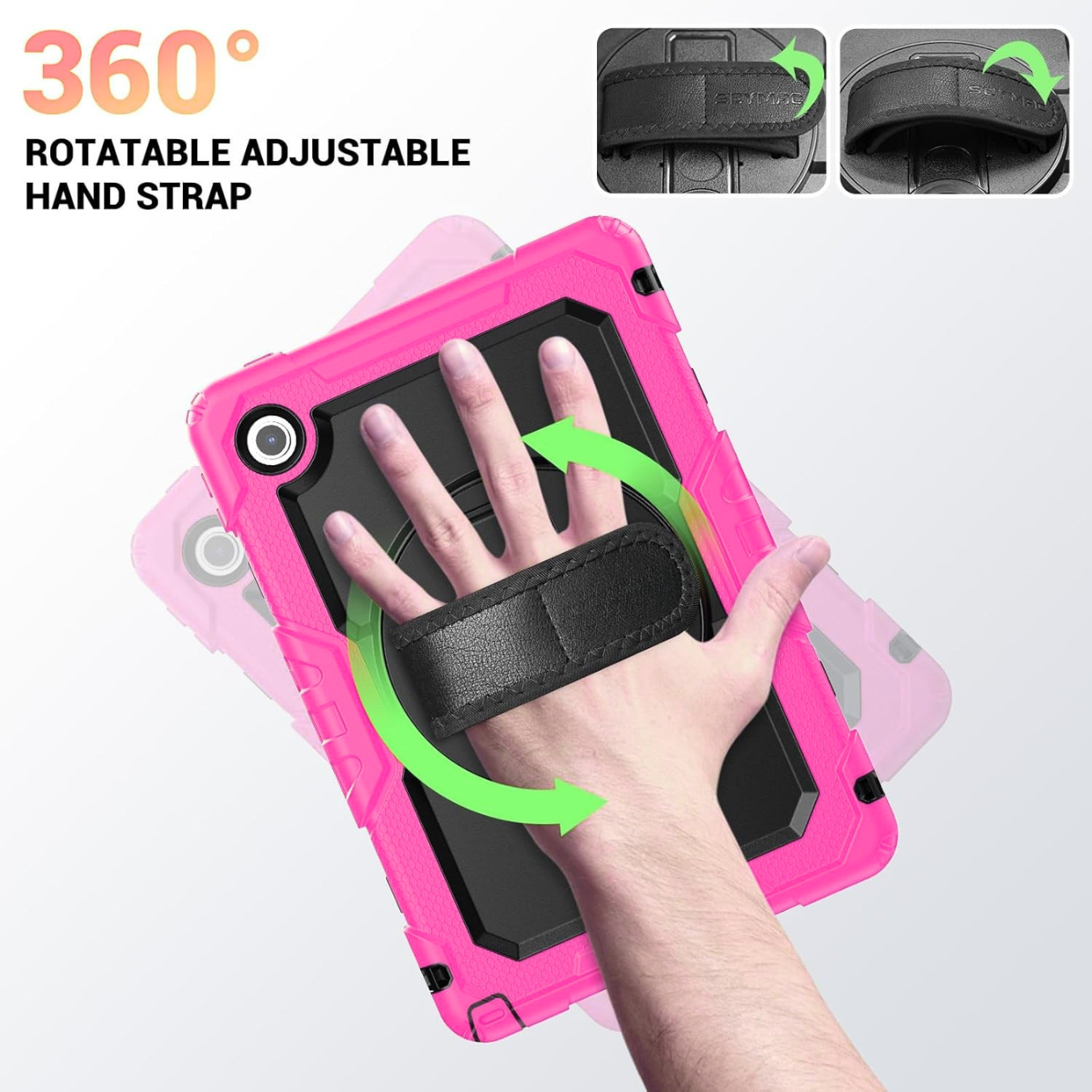 FUNDA ANTIGOLPE ARMOR CORREA 360° PARA LENOVO TAB 10. 1' TB-311 FUCSIA - 5