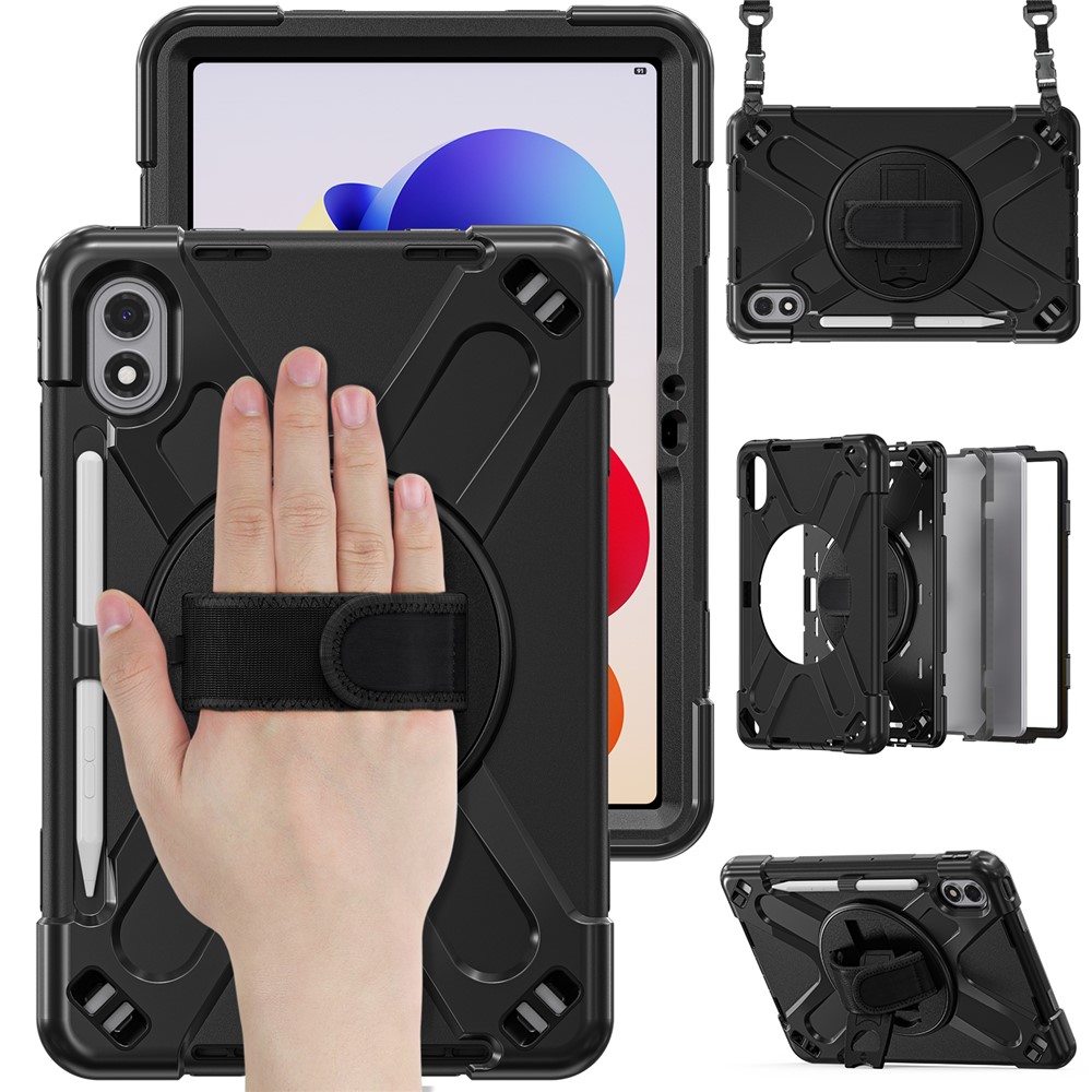 FUNDA PROTECTOR ANTIGOLPE ARMOR 360° PARA REDMI PAD 2 PRO 12 .1' - NEGRO - 2
