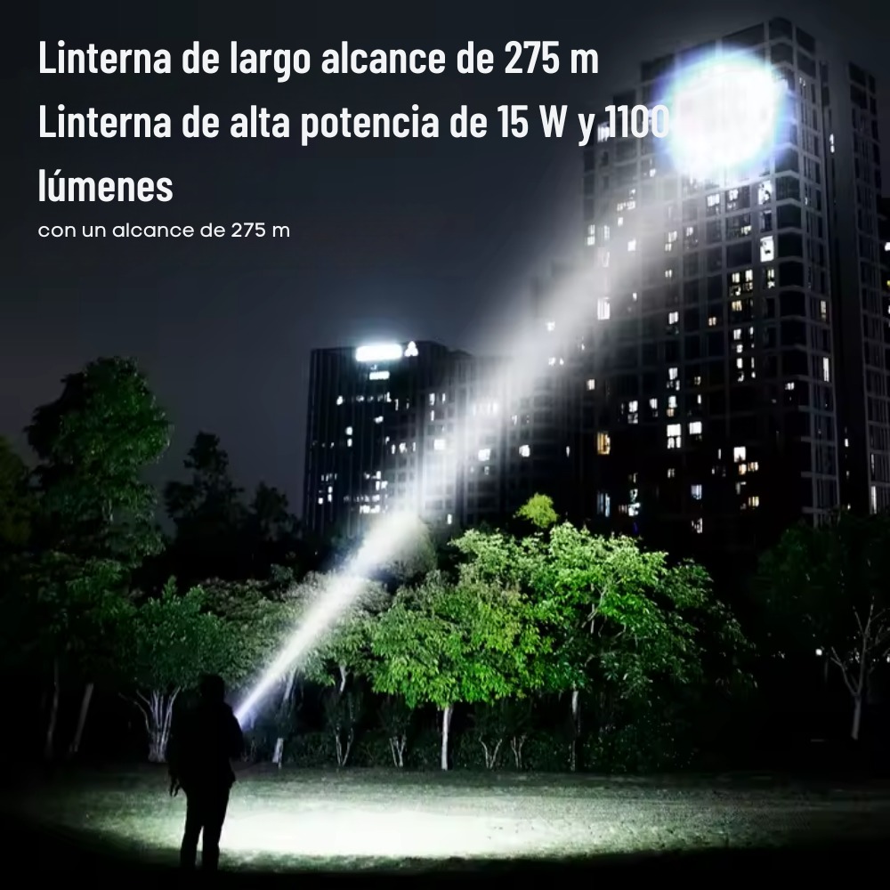 MINI LINTERNA LED RECARGABLE SUPERFIRE F1-G USB-C BLANCO NEGRO - 4