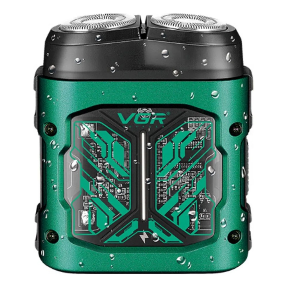 AFEITADORA ELÉCTRICA VGR V-344 ROTATIVA PROFESIONAL USB-C - 2