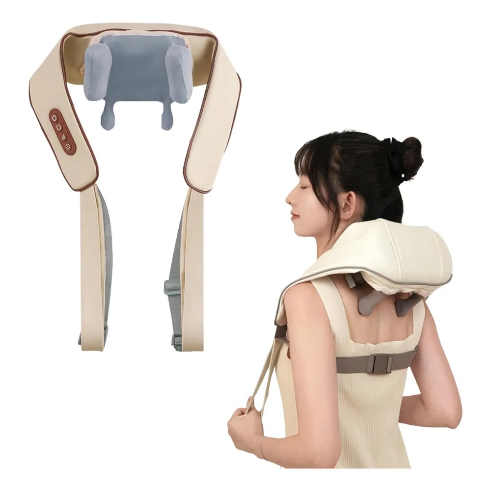 MASAJEADOR RECARGABLE CUELLO ESPALDA HOMBROS RELAJANTE - 3