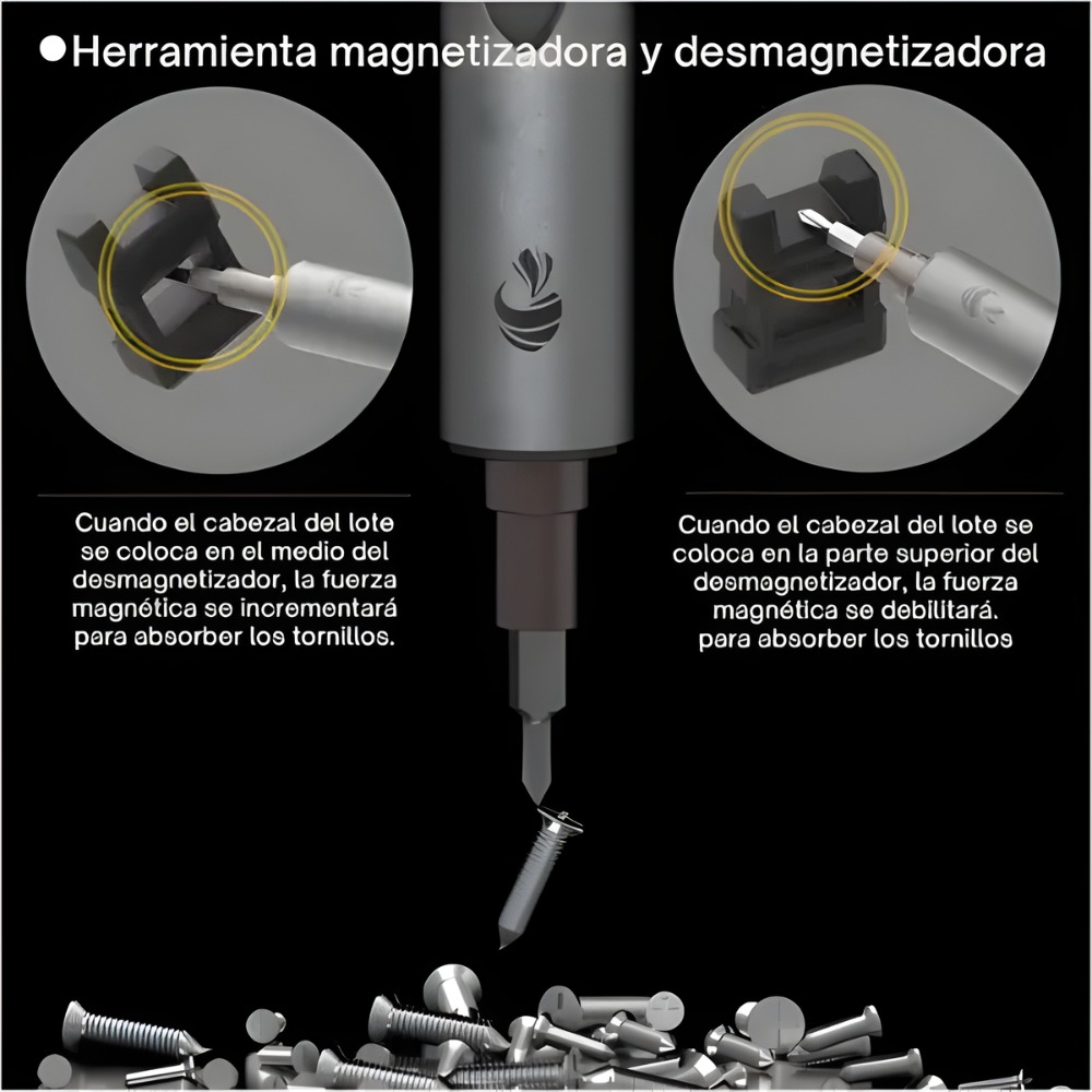 MINI DESTORNILLADOR ELÉCTRICO PROFESIONAL PORTÁTIL ACCESORIO - 7