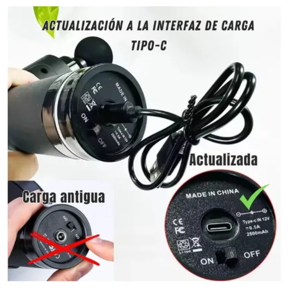 MASAJEADOR MUSCULAR MAX GUN PROFESIONAL DE 30 VELOCIDADES - 4