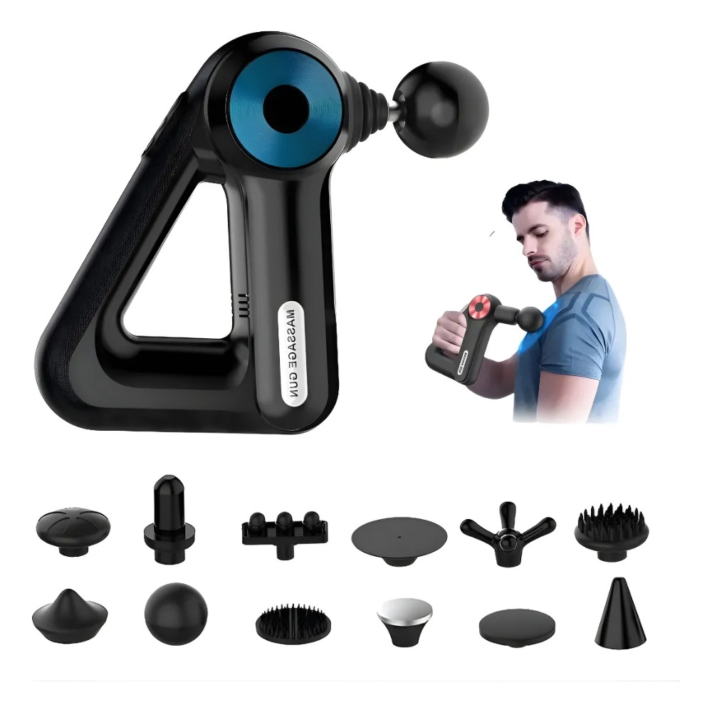 PISTOLA DE MASAJE DE TEJIDO PROFUNDO, MASAJEADOR MUSCULAR - 1