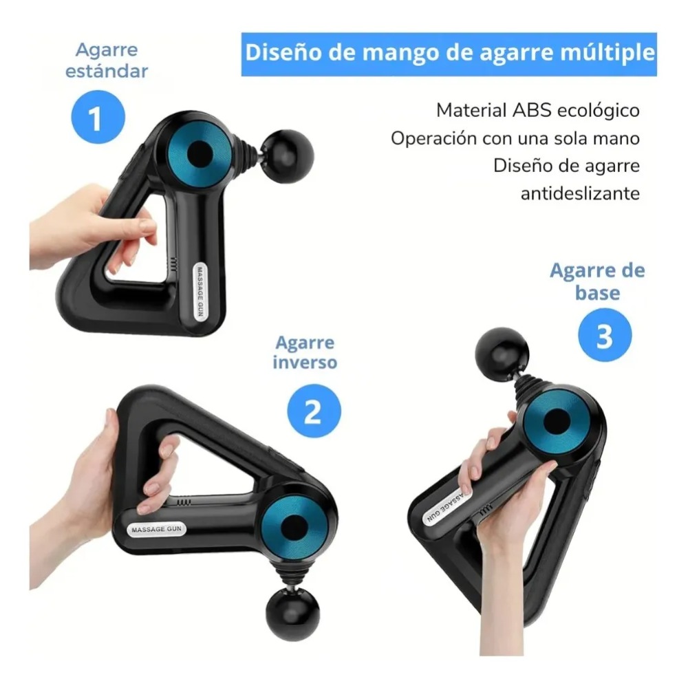 PISTOLA DE MASAJE DE TEJIDO PROFUNDO, MASAJEADOR MUSCULAR - 3