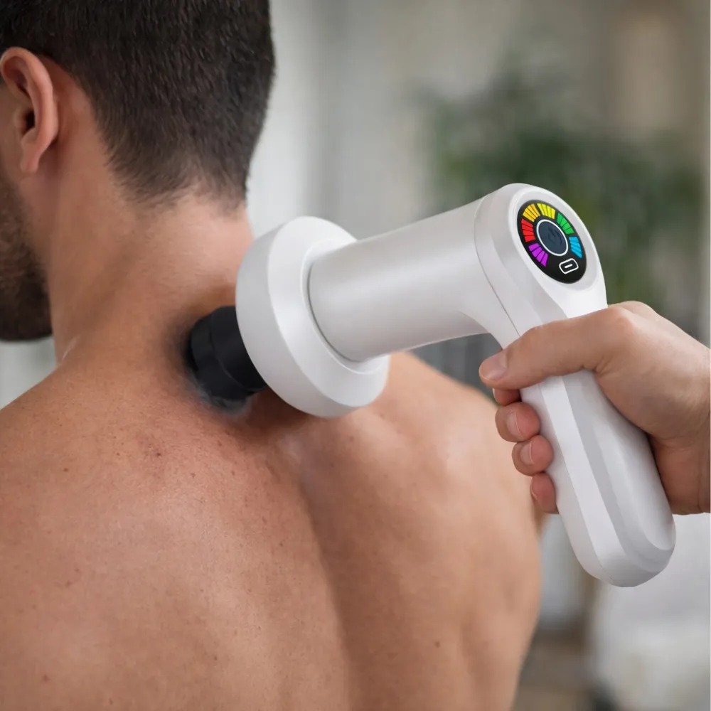 PISTOLA MASAJEADORA PARA CUERPO ENTERO 5 CABEZALES 6 VIBRACION - 5