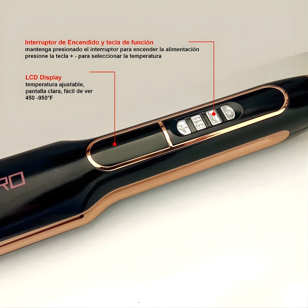 PLANCHA ALISADORA DIGITAL ROZIA PRO HR-815 - 8