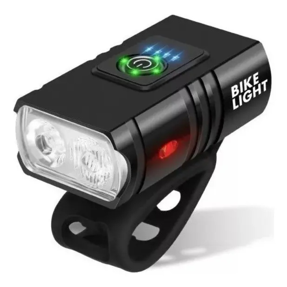 LUZ LED DELANTERA PARA BICICLETA RECARGABLE USB 1000 LÚMENES - 1