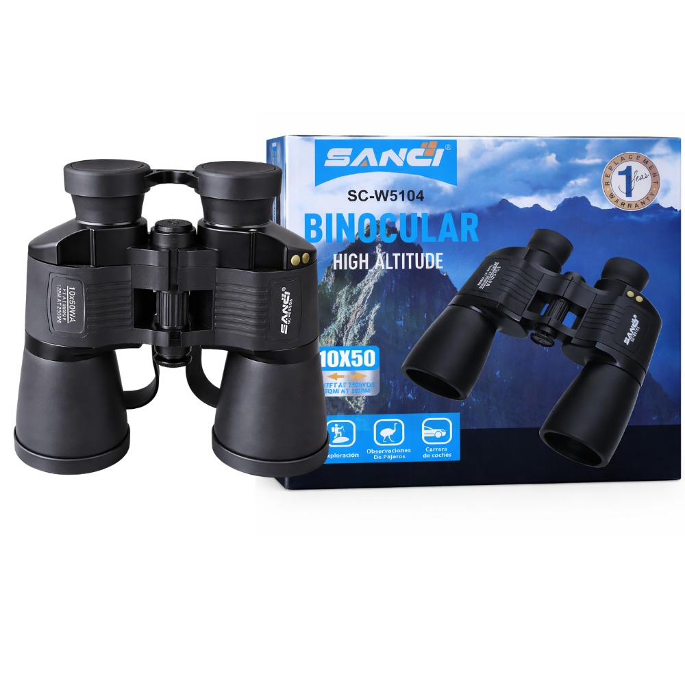 BINOCULAR PROFESIONAL 10X50 LARGO ALCANCE 122M HASTA 2500M - 2