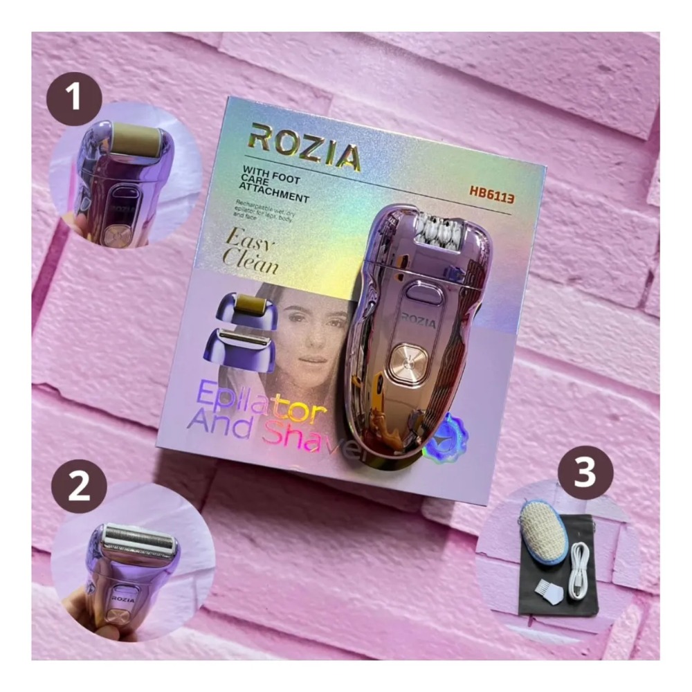 DEPILADORA FACIAL Y CORPORAL PARA DAMA 3 EN1 RECARGABLE - 3