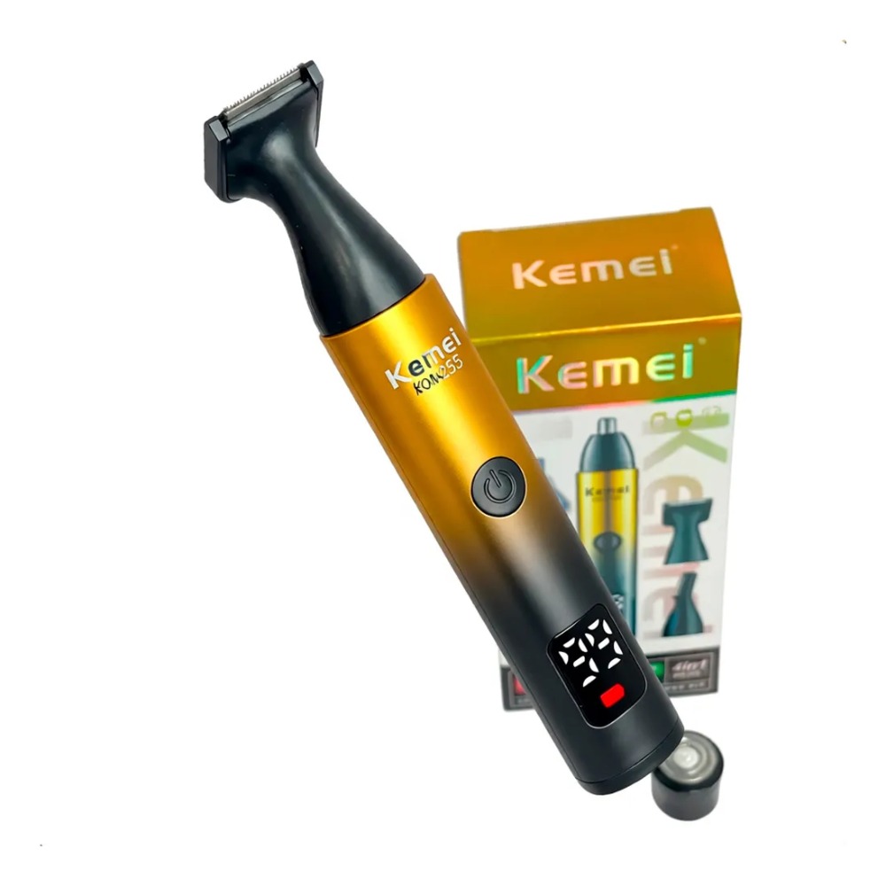 CORTADORA DE CABELLO KEMEI KM-255 4 EN 1 RECARGABLE PORTATIL - 8