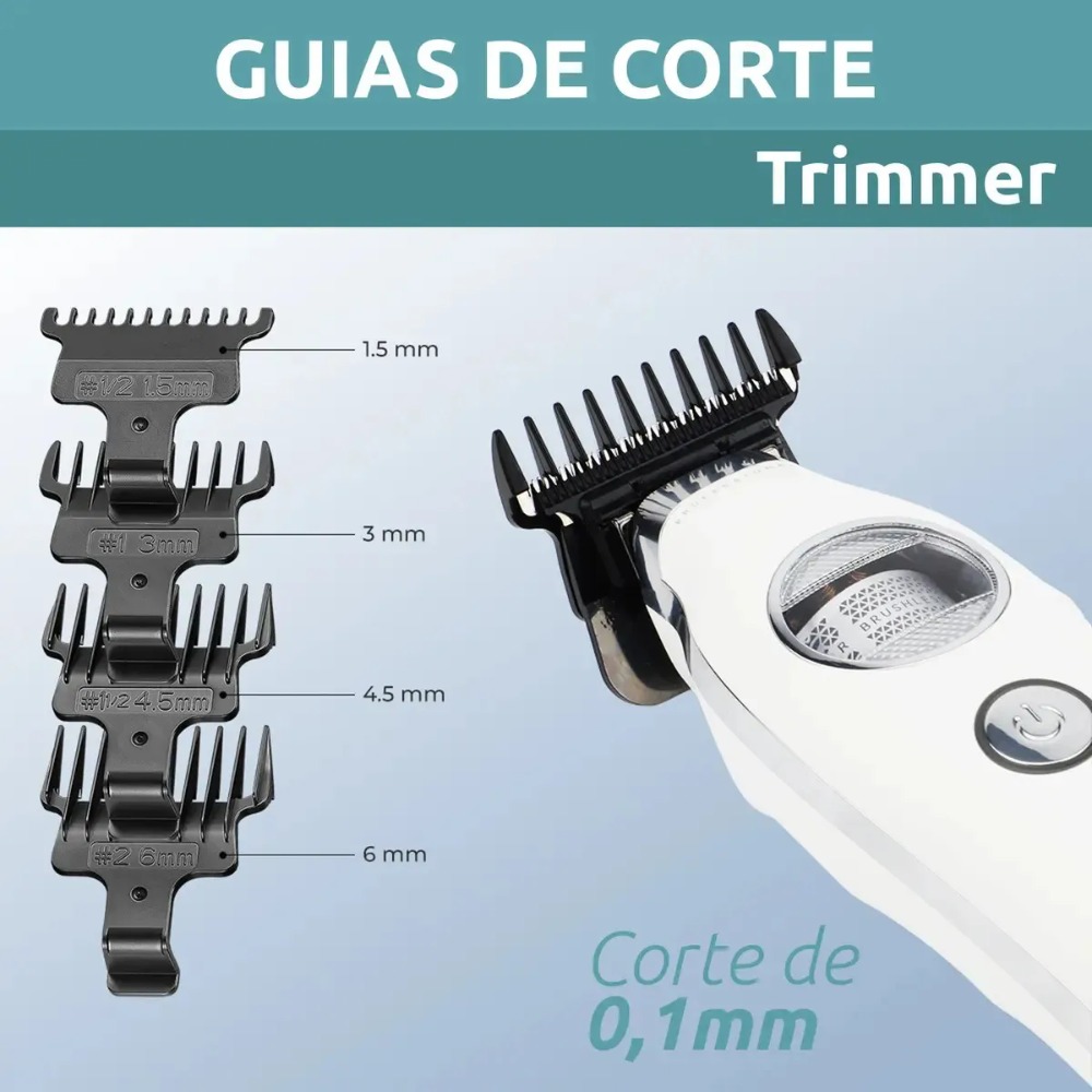 CORTADORA PELO PATILLERA VGR V-880T ROTATECH BLDC 7200RPM - 4