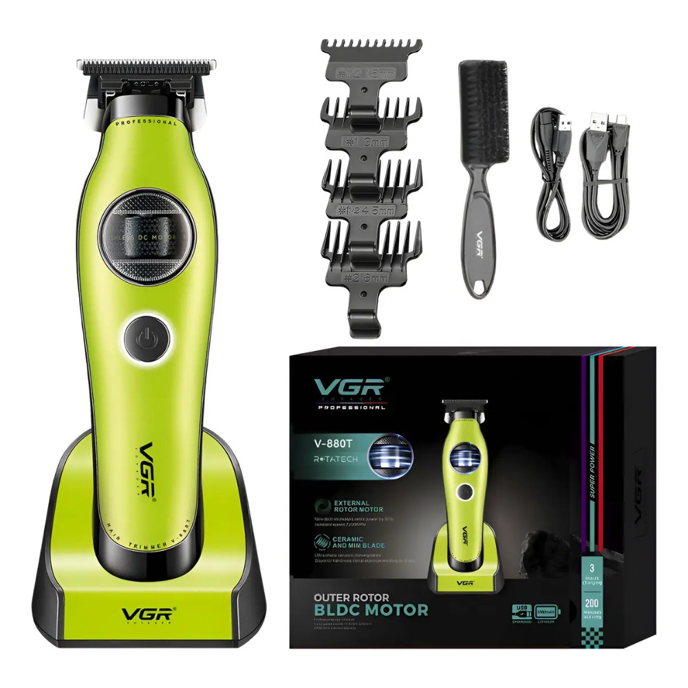 CORTADORA PELO PATILLERA VGR V-880T ROTATECH BLDC 7200RPM - 1