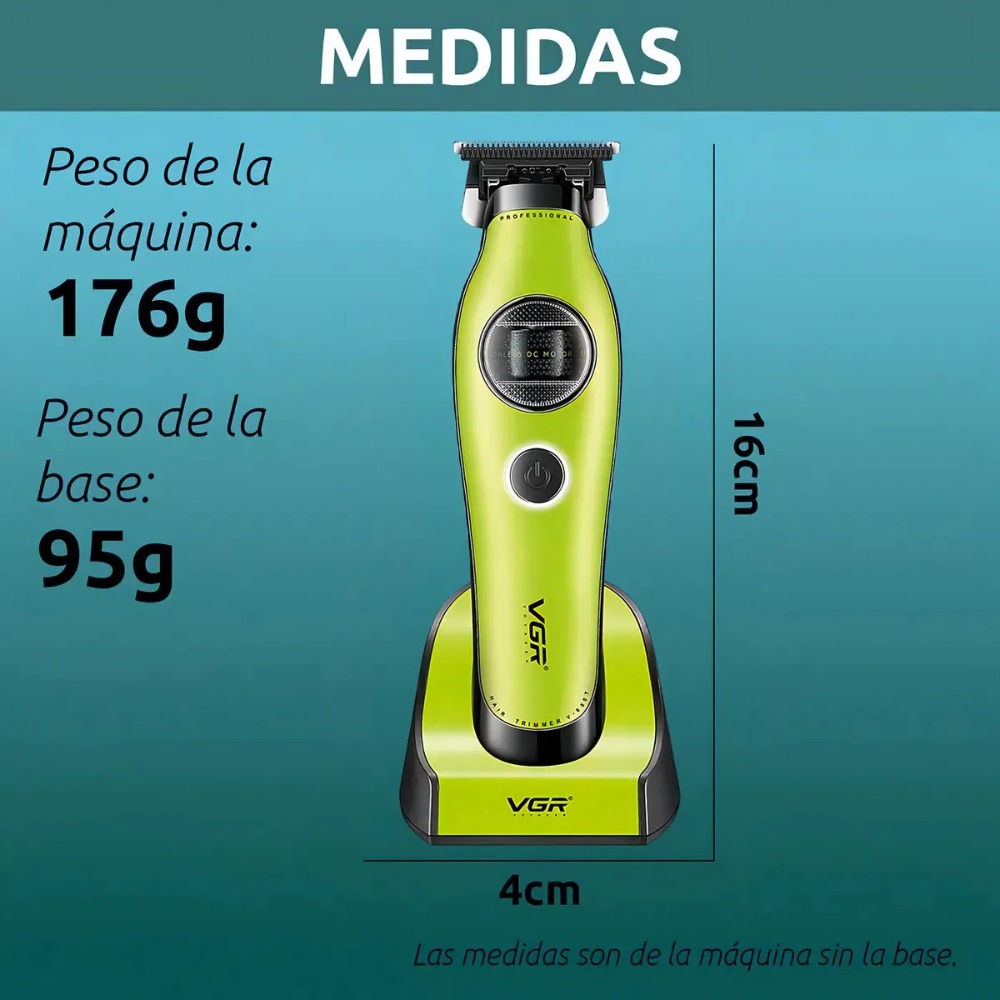 CORTADORA PELO PATILLERA VGR V-880T ROTATECH BLDC 7200RPM - 7