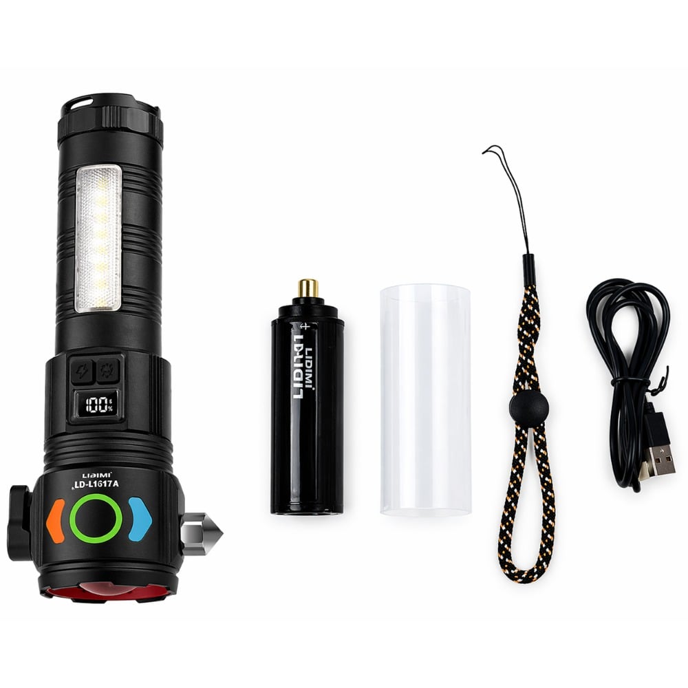 LINTERNA LED POTENTE 30W SENDERISMO CAMPING RECARGABLE USB - 3