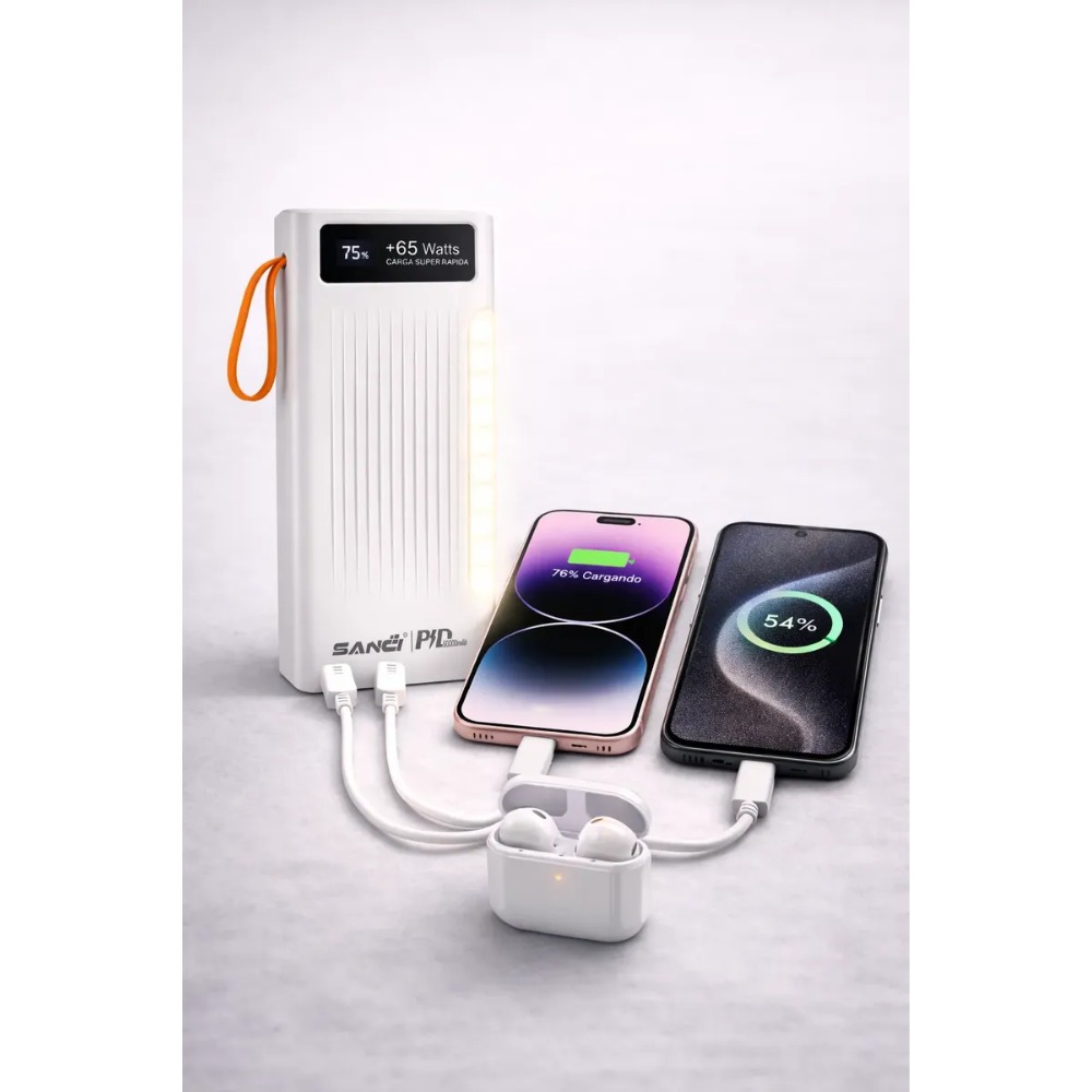 CARGADOR PORTÁTIL USB-C CARGA SUPER-RAPIDA POWERBANK60000MAH - 2