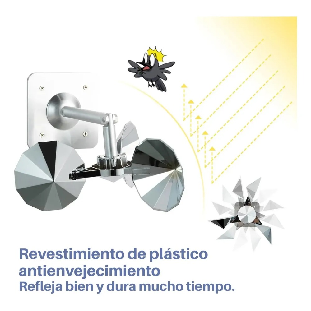 AHUYENTADOR DE AVES REFLECTANTE PARA TECHOS Y JARDINES - 3
