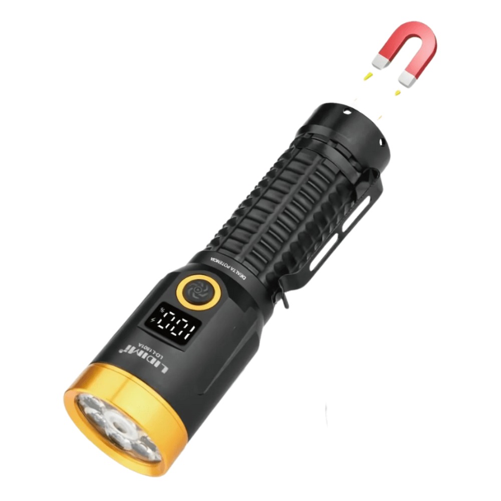 LINTERNA DE METAL LUZ BLANCA Y LAZER VERDE 3000 METROS - 2